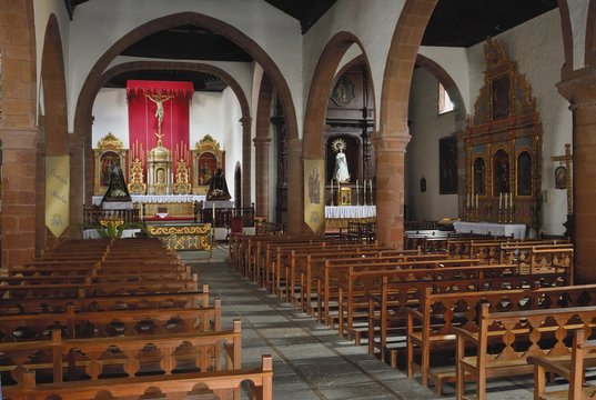 Innenraum der Kirche N.S.de la Asunsion, San Sebastian, Gomera