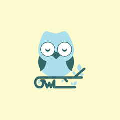Owl Vector Template Design Illustration