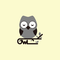 Owl Vector Template Design Illustration