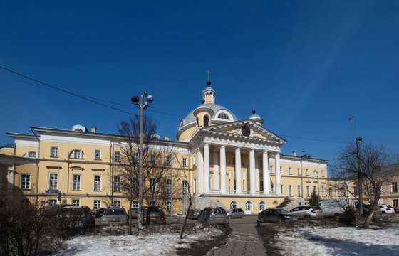 Temple of the blessed tsarevitch Dimitrii at the first GKB of N.I. Pirogov. Moscow