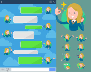 flat type school girl White_sns