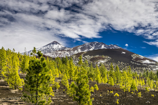 El Teide view from northern side in Februari 2018