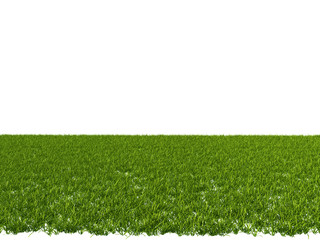3d rendering of a grass patch for architectural use