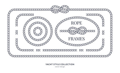 Nautical rope knots and frames © DDOK