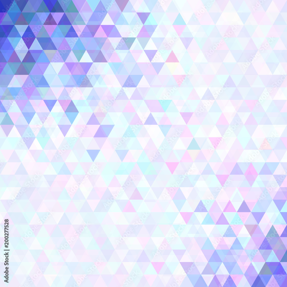 Fototapete Geometrical abstract triangle background design - vector graphics