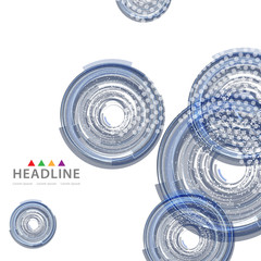 Brochure header layout template