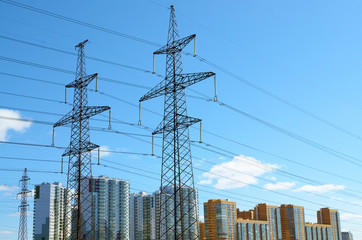 Electric current transmission line.