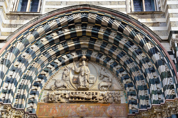 cathedral san Lorenzo Genoa Italy