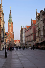 Gdańsk, Ulica Długa - obrazy, fototapety, plakaty
