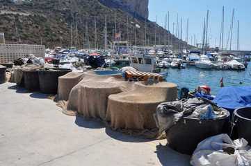 Puerto pesquero de Calpe, Alicante, España