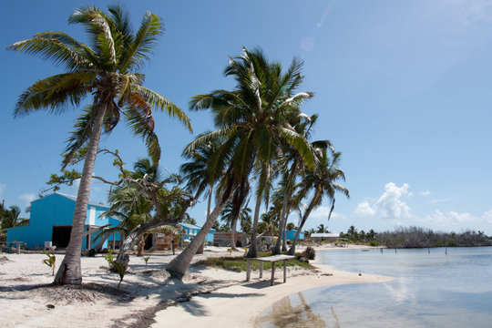 fishermen camp at chinchorro Banks, Mexico.