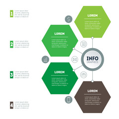 The development and growth of the business. Time line of Social tendencies and trends graph. Infographics. Business concept with 4 options, parts, steps or processes.