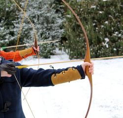 Archery in the snow