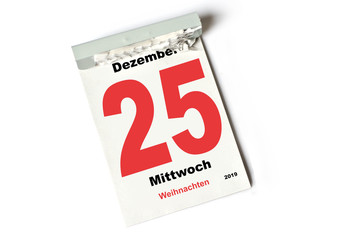 25. Dezember 2019 Weihnachten