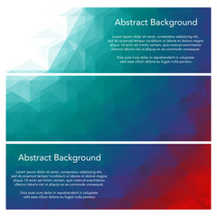 Abstract triangles banners