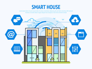 Smart House Technology Of Home Automation Concept