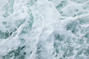 Waves splashing onto rocks, rocky coastline, South China Sea, Guangdong province, China