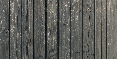 Weathered wooden plank flooring