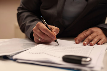 Buying a car.