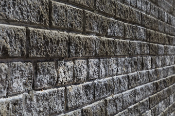 Grey Brick Wall at 45 Degree Vantage Point