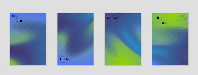 Template with Fluid gradient shape with transparent blend