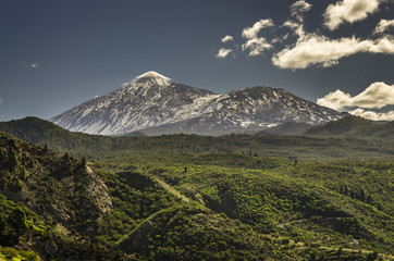 Fototapeta premium El Teide view from northern side in Februari 2018