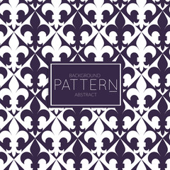 Dark blue on white Abstract geometric vector pattern