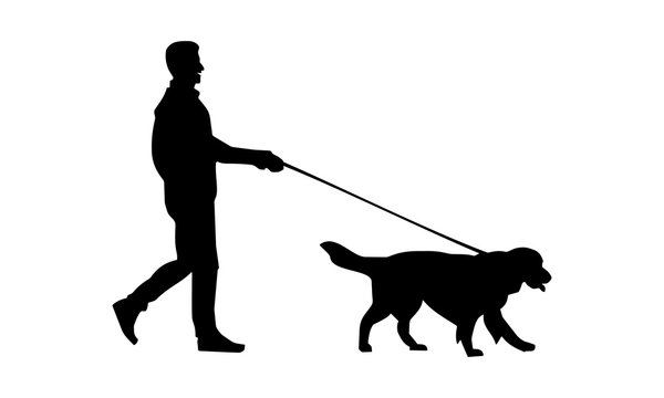Dog Walker Logo Design Premade Logo Dog Walking Logo Dog |  icbritanico.edu.ar