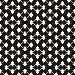 Vector ornamental seamless pattern. Elegant monochrome geometric ornament