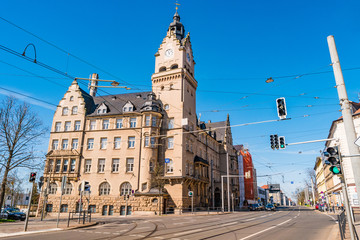 City Hall called Rathaus Wahren in Leipzig, Germany