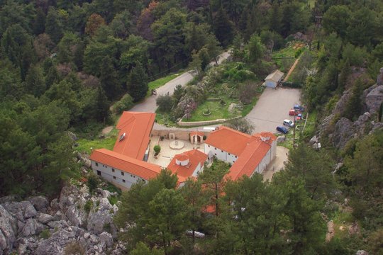 Greek orthodox monastery of Agios Dimitrios near Kamarina village at Zalongo Preveza, Greece
