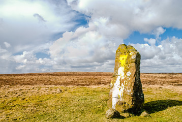 Standing stone in Ireland attacked with paint.