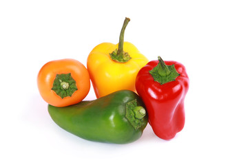 Mini poivrons de couleurs différentes