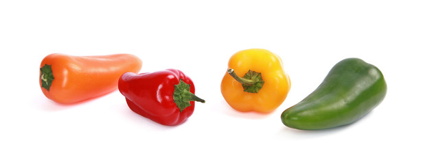 Mini poivrons de couleurs différentes