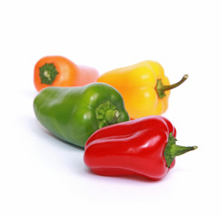 Mini poivrons de couleurs diff&eacute;rentes