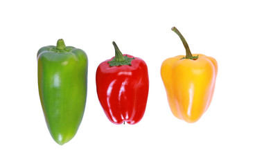 Mini poivrons de couleurs différentes