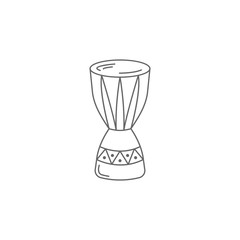 Timpani line icon. Simple element illustration. Timpani line symbol design template. Can be used for web and mobile