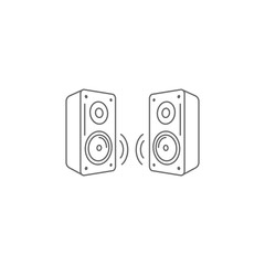 Speaker icon. Simple element illustration. Speaker symbol design template. Can be used for web and mobile