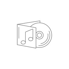 Musical disk icon. Simple element illustration. Musical disk symbol design template. Can be used for web and mobile