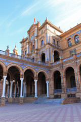 Fototapeta premium Plaza de Espana, Sevilla, Andalusien