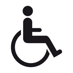 Wheelchair - Vector Illustration