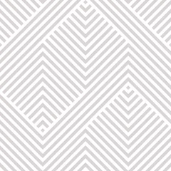 Gordijnen Vector geometrische naadloze patroon. Moderne textuur met lijnen, strepen. Eenvoudig abstract geometrie grafisch ontwerp. Subtiele minimalistische witte en grijze achtergrond. Ontwerp voor behang, prints, tapijt, wrap © Olgastocker
