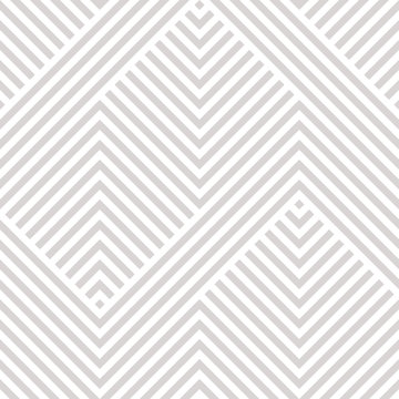 Vector geometric seamless pattern. Modern texture with lines, stripes. Simple abstract geometry graphic design. Subtle minimalist white and gray background. Design for wallpapers, prints, carpet, wrap