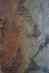 textura de pared con presencia de oxido, degrade de colores 