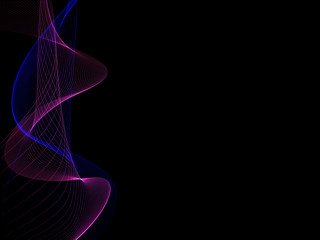 Abstract neon colors wave background 