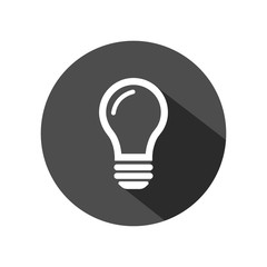 lamp icon. One of set web icons. idea icon. vector illustration