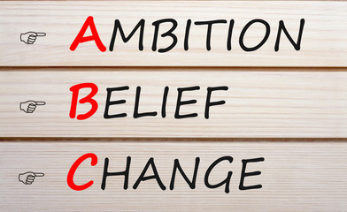 Ambition Belief Change Аcronym Concept