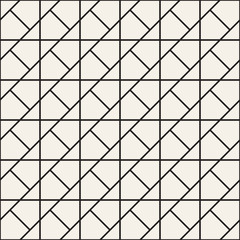 Vector seamless pattern. Modern stylish abstract texture. Repeating geometric tiles..