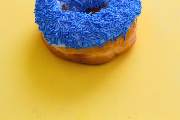 Blue sprinkled Donut