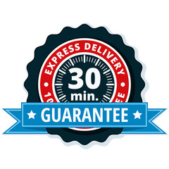 30 minutes Express Delivery illustration